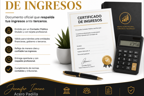 Certificado de Ingresos