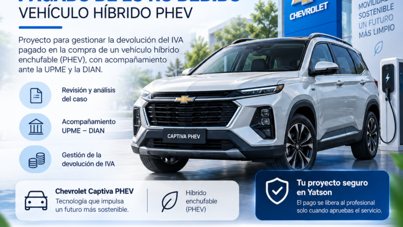 Devolución de IVA pagado de lo no debido – Chevrolet Captiva PHEV