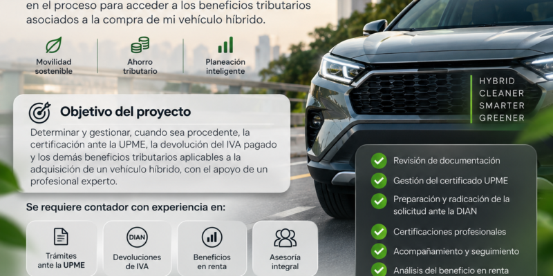 Recuperación de IVA y beneficios tributarios — Vehículo híbrido