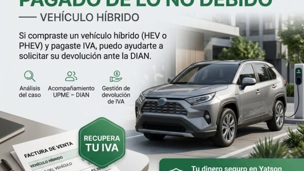 DEVOLUCIÓN DE IVA PAGADO DE LO NO DEBIDO — VEHÍCULO HÍBRIDO